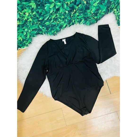 H&M black long sleeve body suit XL - Picture 8 of 12